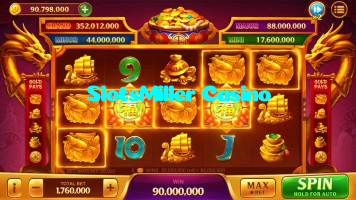 SlotsMiller Casino casino presented on mobile device in Pakistan with slots and live games